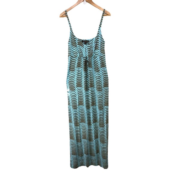 Tommy Bahama Womens Large Slinky Spaghetti Strap Maxi Dress Gown Vacation Beach - Picture 1 of 10